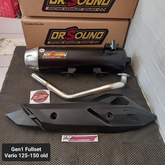 Knalpot dr sound gen 1 fullset pnp vario 125 bohlam vario 150 led old