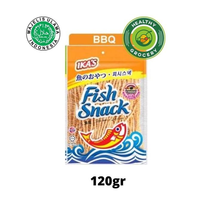 

PastikanTerjaminMutunya- Ika's Fish Snack 120gr / IKAS Kerupuk Ikan Rasa BBQ Original Hot Spicy