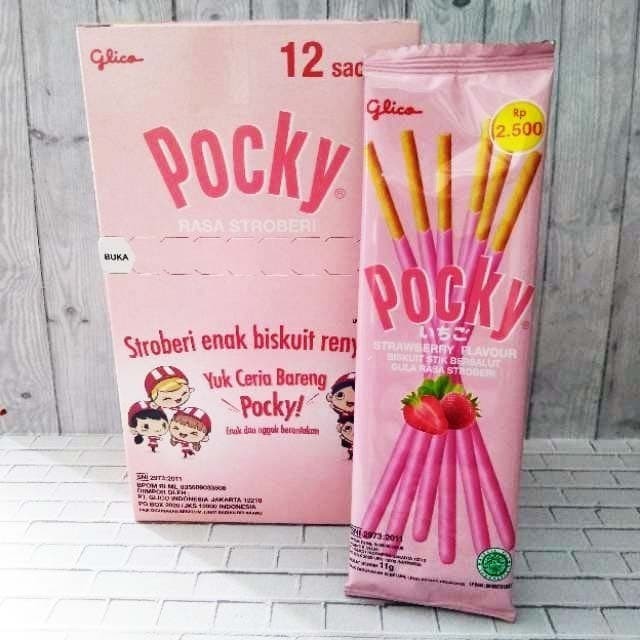 

PastikanTerjaminMutunya- Glico Pocky Rasa Stroberi Kemasan Sachet Per Box Isi 12 sachet x 12 gr