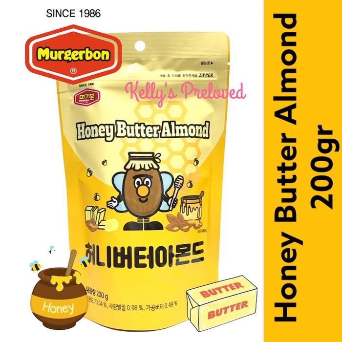 

PastikanTerjaminMutunya- MURGERBON HONEY BUTTER ALMOND 200 gram PRODUCT OF KOREA