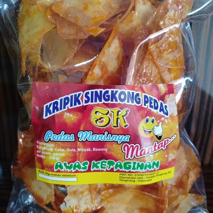 

PastikanTerjaminMutunya- Keripik singkong balado SK 250 gram