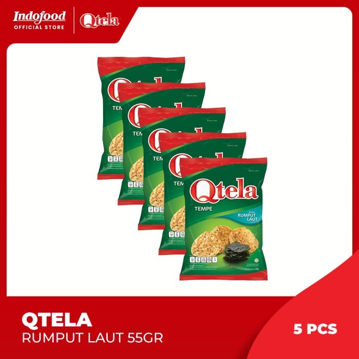 

PastikanTerjaminMutunya- 5 Pcs - Qtela Tempe Rumput Laut 55 Gr