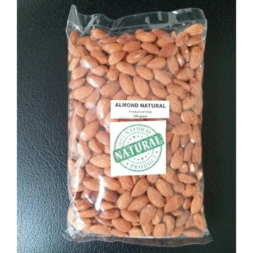 

PastikanTerjaminMutunya- RAW WHOLE ALMOND NUT (KACANG ALMOND MENTAH) 500 GR