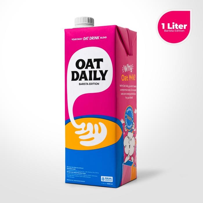 

PastikanTerjaminMutunya- OAT DAILY Barista Edition 1L Oat Milk - Susu Oat BebasKolestrol