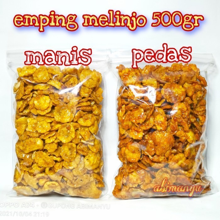 

PastikanTerjaminMutunya- emping melinjo pedas manis 500 gr