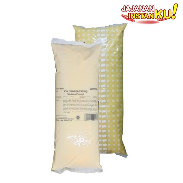

PastikanTerjaminMutunya- Sonton Vla Banana Filling 1Kg Banana Custard /Sonton Vla isian Pisang