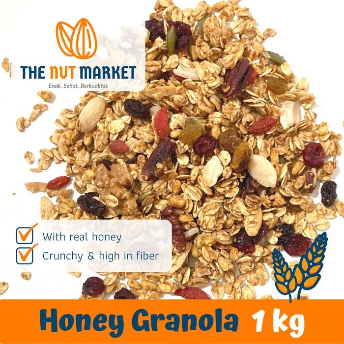 

PastikanTerjaminMutunya- Honey Granola 1 kg with Nuts & Fruits
