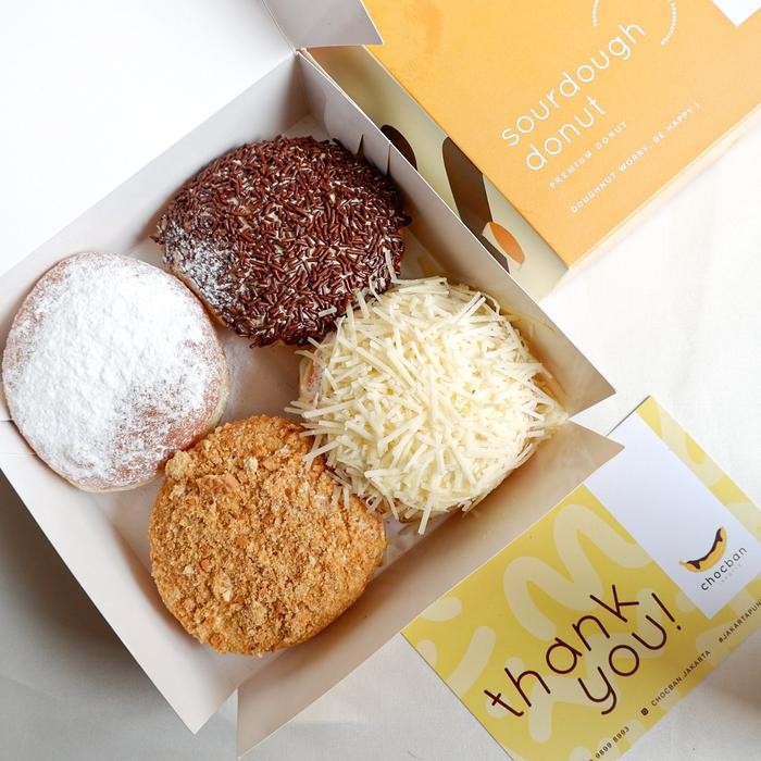 

PastikanTerjaminMutunya- Donat Sourdough - Varian Jadul 1 Box isi 4