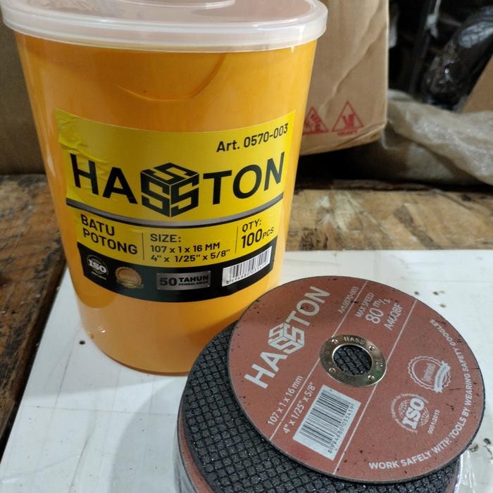 Hasston Mata Potong Besi Gerinda 4 Inch isi 100pcs