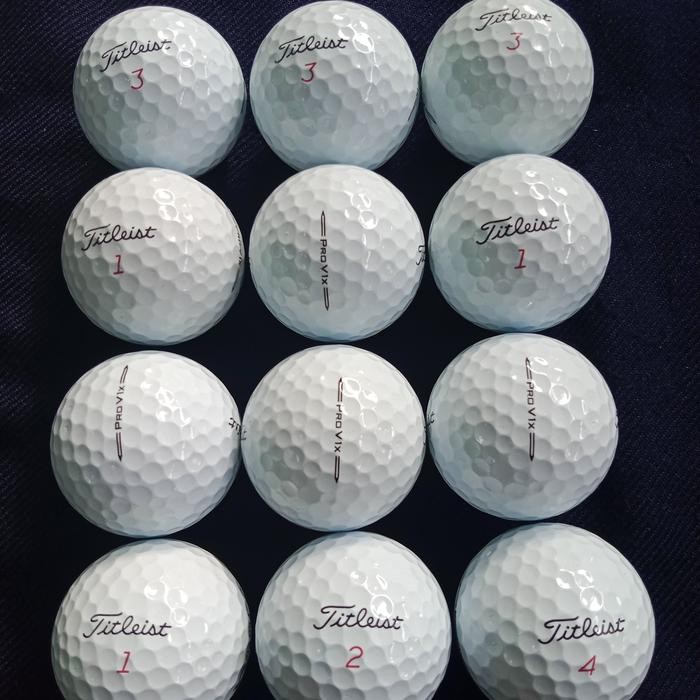 Terbaru JS-976 BOLA GOLF TITLEIST PRO V1 V1X GRADE AAA+ 12 PCS