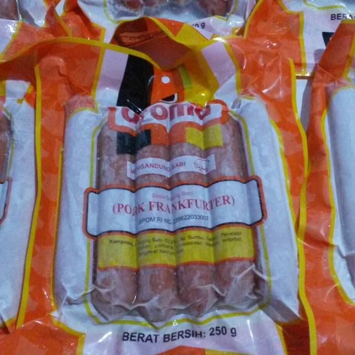 

BnyKBonusBelidiMari- PORK FRANKFURTER SAUSAGE SOSIS BABI AROMA BALI @ 250 Gram
