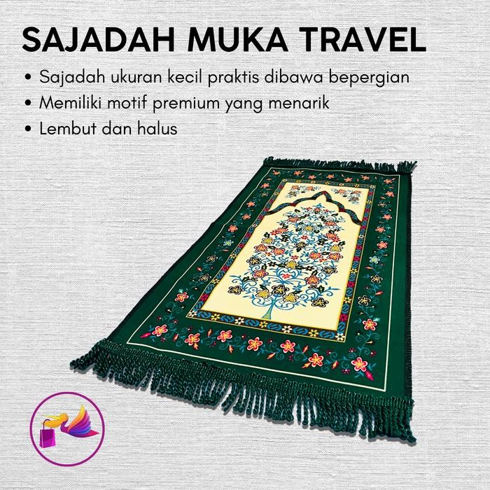 Modest- Sajadah Muka Travel Kecil Premium Turki Halus Lembut