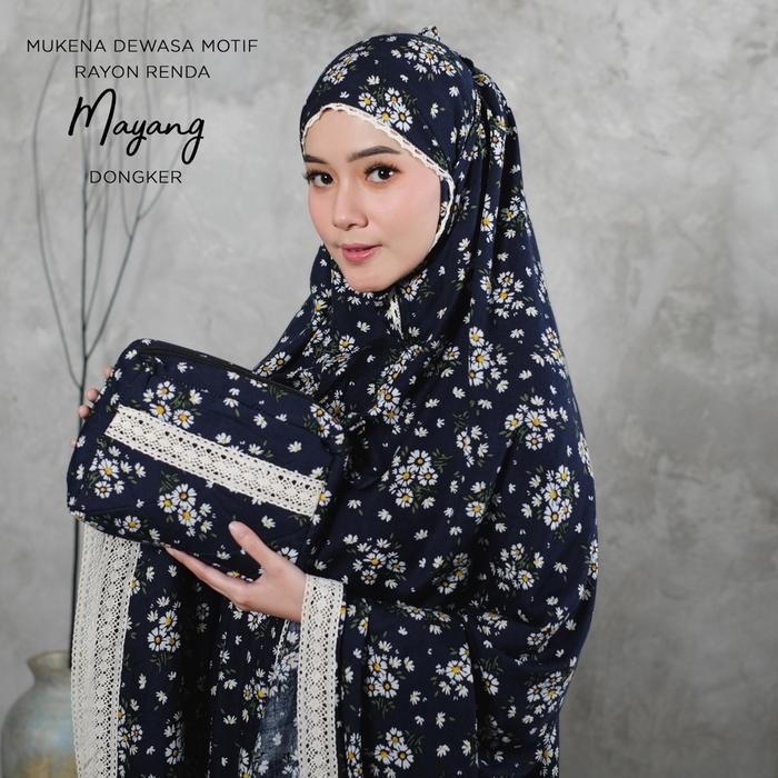 Modest- Mukenajkt Mukena Bahan Rayon Bali Mukena Dewasa Mukena Motif Heart/Love Mukena