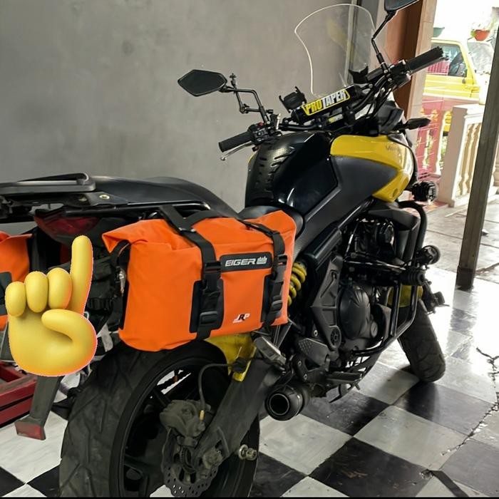 PREMIUM EIGER 2695 WP RIDING SIDE BAG PVC VAUXHAL, ORA tas motor sepasang