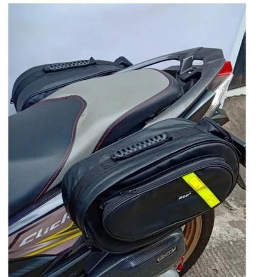 PREMIUM Tas Motor Side Bag Oval Samping Kiri dan Kanan Tas Motor Touring Sidebag Multifungsi