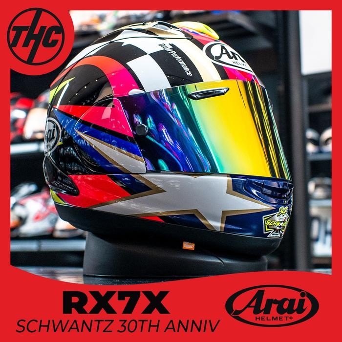 ARAI RX7X KEVIN SCHWANTZ 30TH ANNIVERSARY FULL FACE HELM ORIGINAL RX-7X HELMET