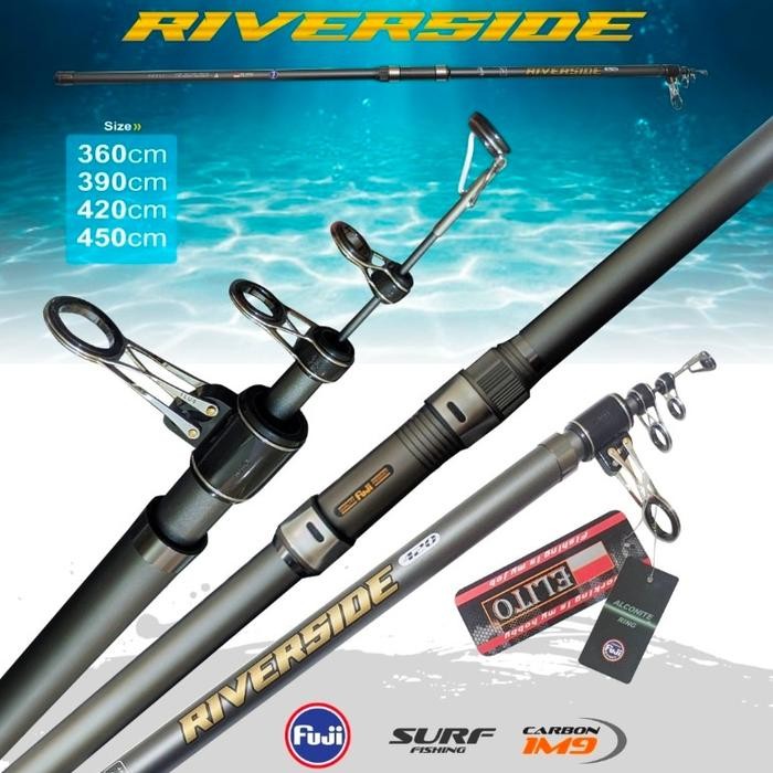 joran antena surf elito riverside surf 360 390 420 450 surf pancing [kuat dan awet]