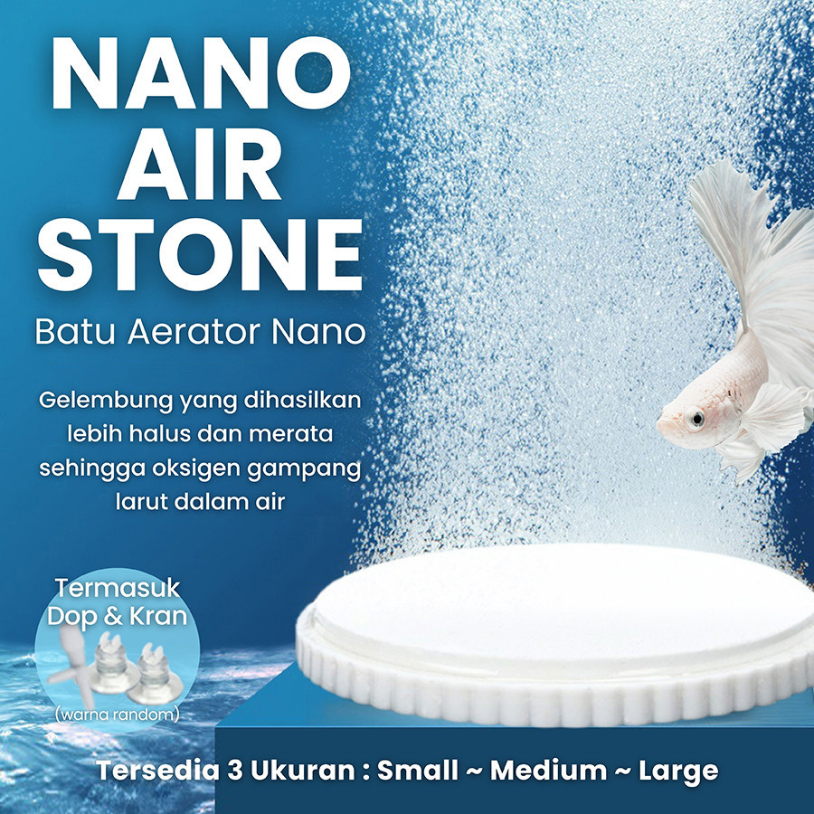 AirStone Kolam Akuarium Batu Gelembung Udara AIrstone Kolam rium Airstone