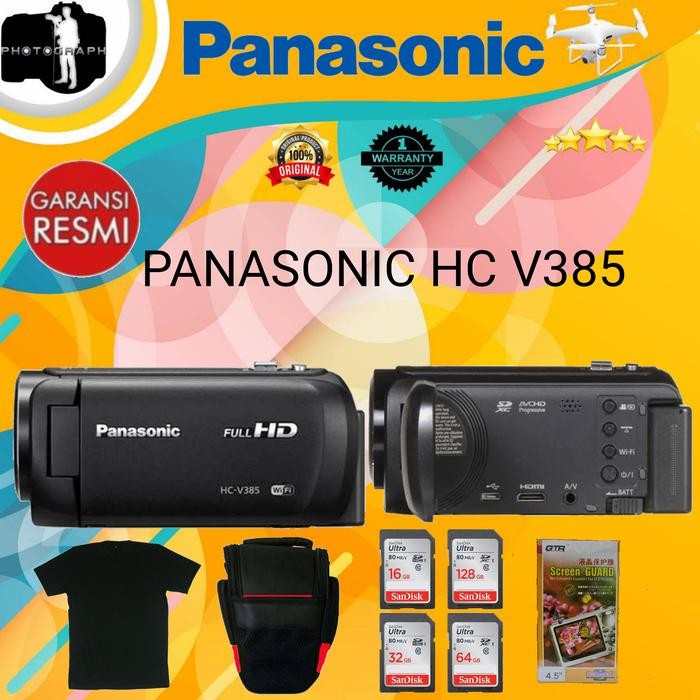 Terang- Panasonic Hc V385 / Camcorder Panasonic Hc V385 / Handycam Panasonic
