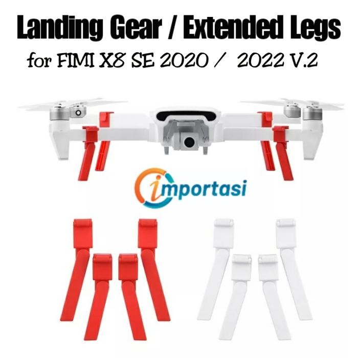 Clixsy- Landing Gear Fimi X8 Se 2020 2022 V.2 Kaki Peninggi Extended Legs