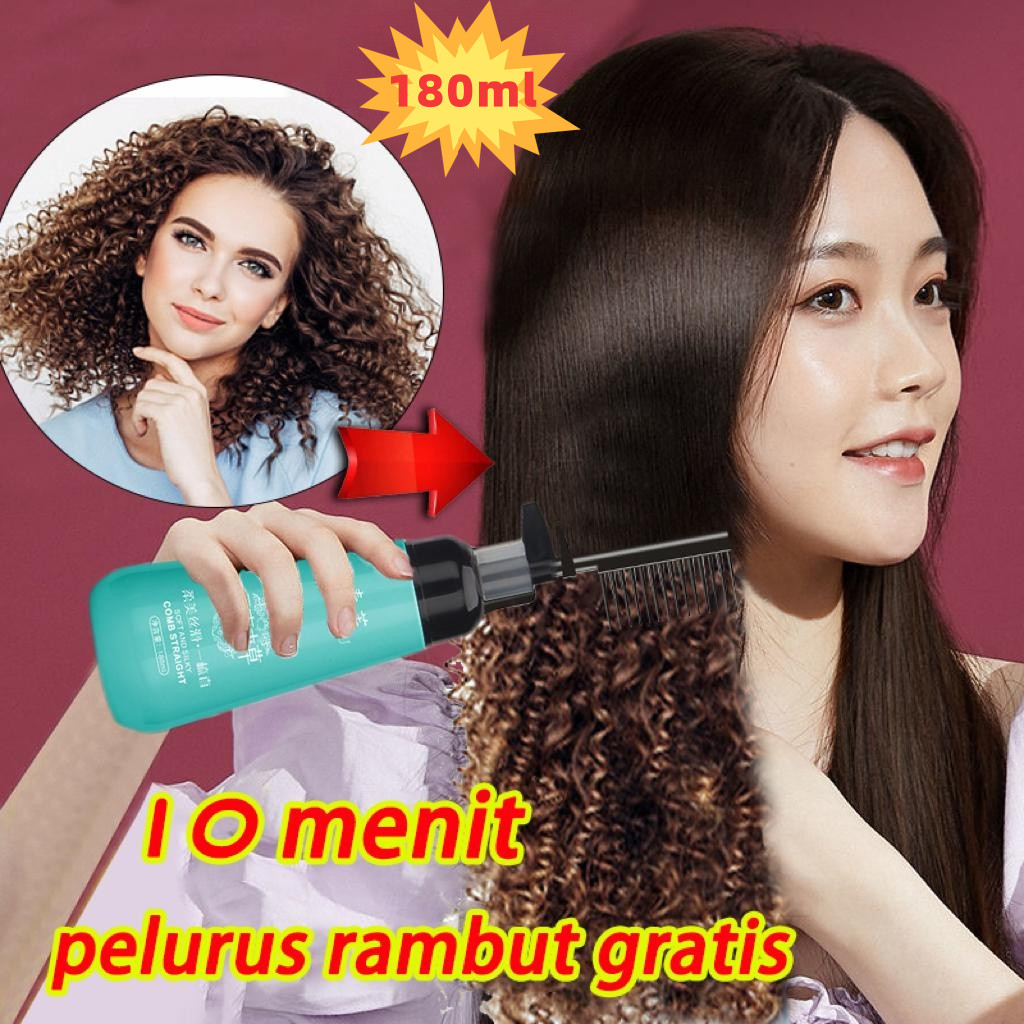 Cream Pelurus Rambut tanpa catok Masker Pelurus Rambut Smoothing rambut permanen Obat Pelurus Rambut