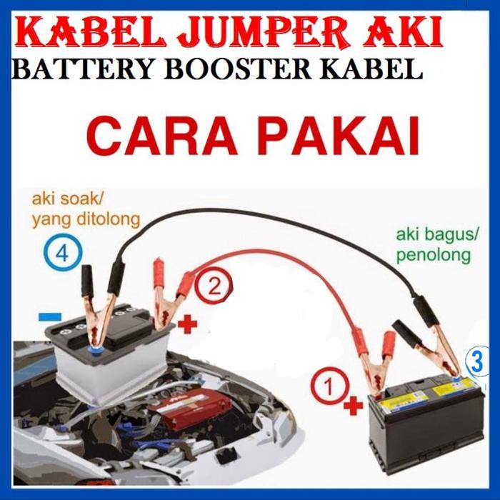 BARU.. KABEL JAMPER AKI MOBIL / TRUK JUMPER AKI BOOSTER KABEL