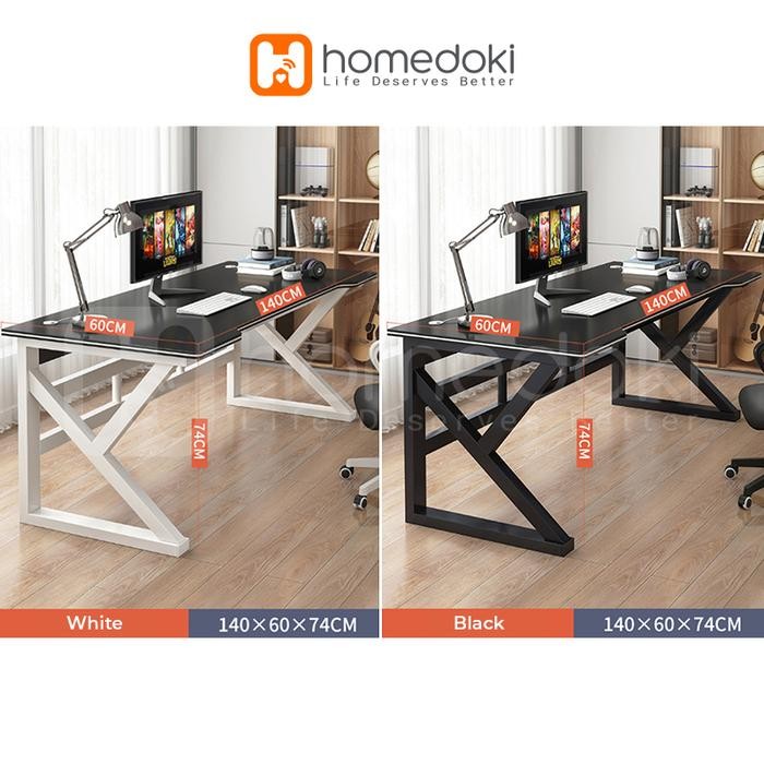 MEYLLSTORE MEJA KOMPUTER / GAMING TABLE/ MEJA BELAJAR / MEJA KERJA MEJA PC GAMING