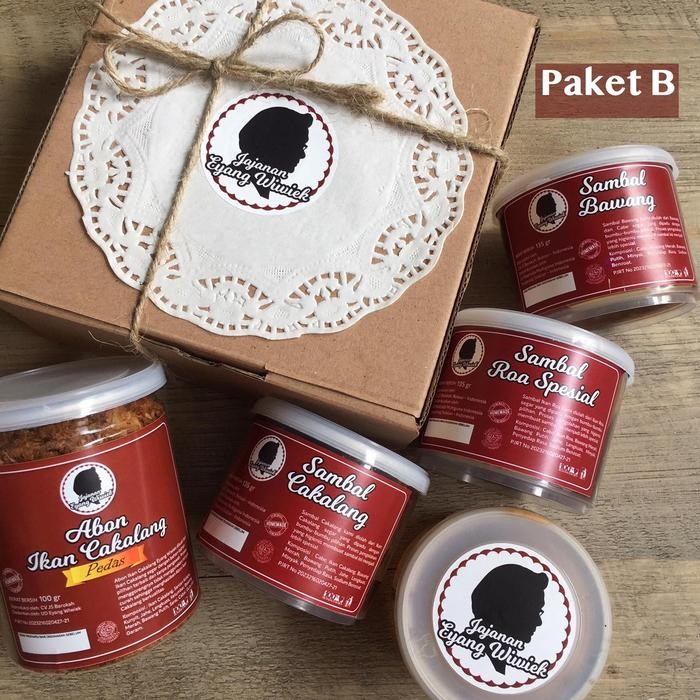 

terbaru !!! parsel hampers bingkisan abon jajanan eyang wiwiek (paket b) ready