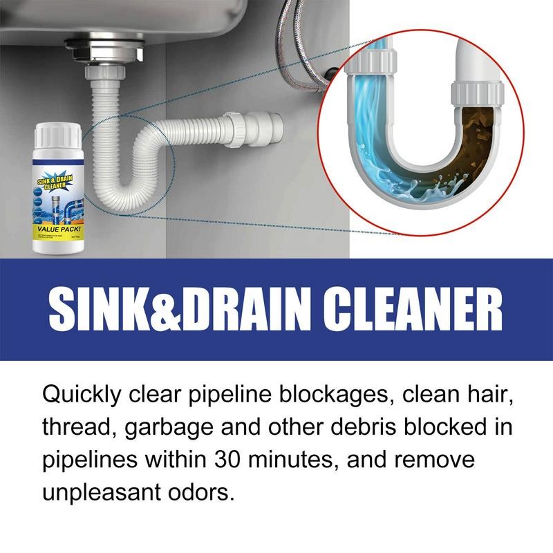 Sink Drain Cleaner Fast Foaming Drain Cleaner Sink And Drain Cleaner Portable Powder Cleaning Tool F