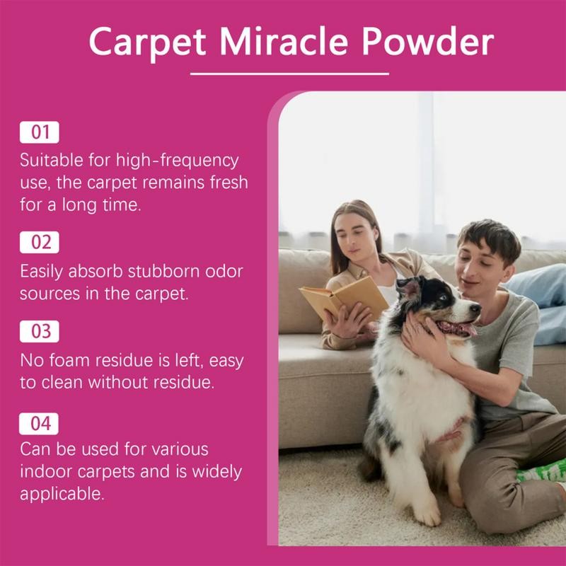 Carpet Powder Pet Odor Eliminator 150g Odor Eliminator Rug Deodorizer Dog Odor Carpet Powder Long La