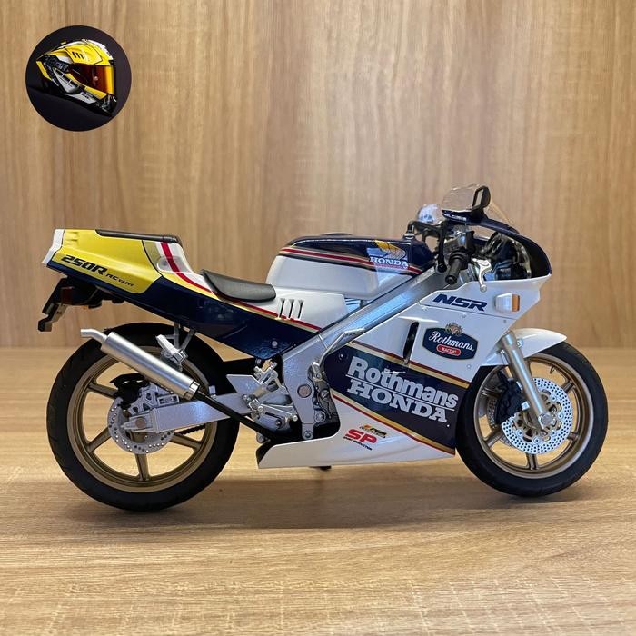 Aoshima diecast miniatur motor honda nsr 250 skala 1/12 *