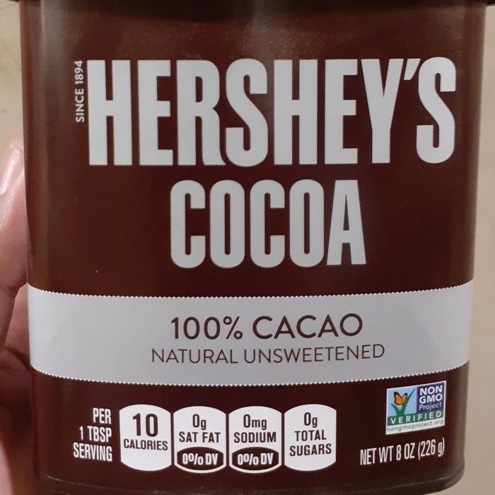 

COKLAT BUBUK HERSHEY'S COCOA 100%CACAO NATURAL UNSWEETENED 226G