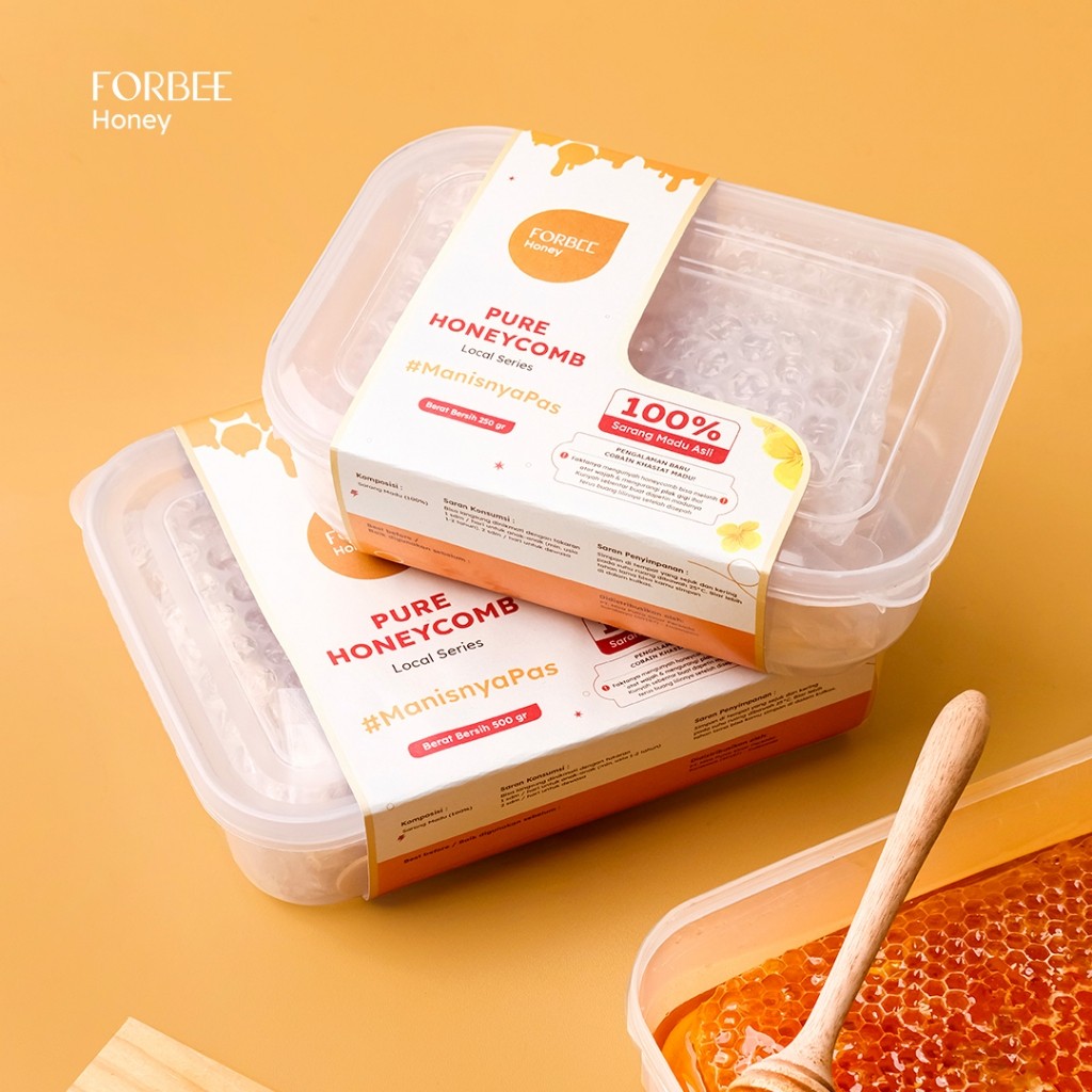 

Sarang Madu Forbee Honey 500gr Raw Honeycomb Obat Bau Mulut dan Nafas Permanen Alami