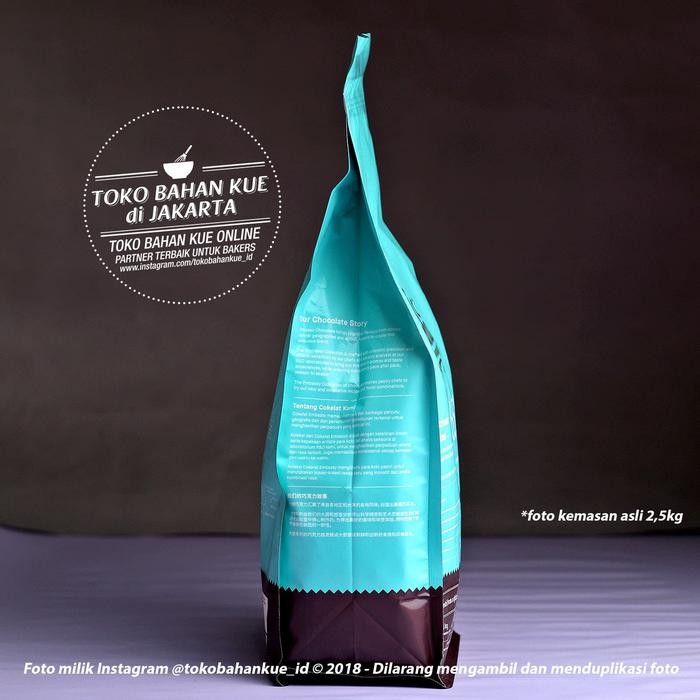 

EMBASSY CHOCOLATE - OCEANIC BLEND 65% 100GR DARK COUVERTURE TULIP