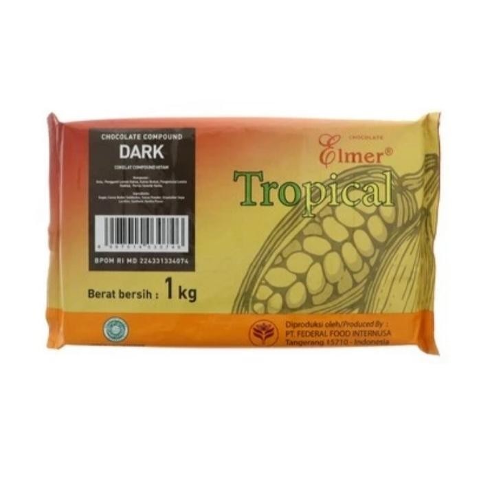 

ELMER COMPOUND TROPICAL DARK 1KG, COKLAT BLOK DARK MUDAH DIPARUT
