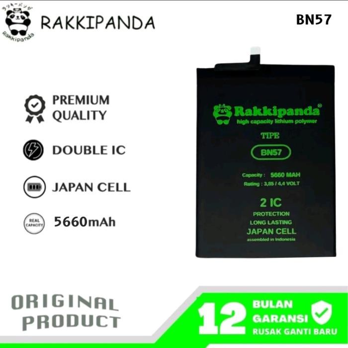TERBARU - RakkiPanda - BN57 Poco X3 / Poco X3 Pro / Poco X3 NFC Batre Batrai