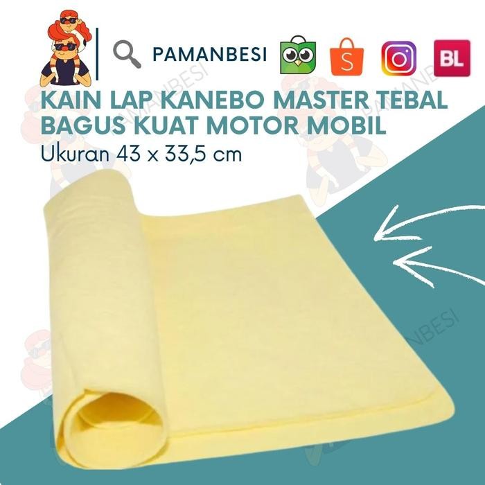 ASLI.. KAIN LAP KANEBO MASTER TEBAL BAGUS KUAT MOTOR MOBIL MURAH SERBAGUNA