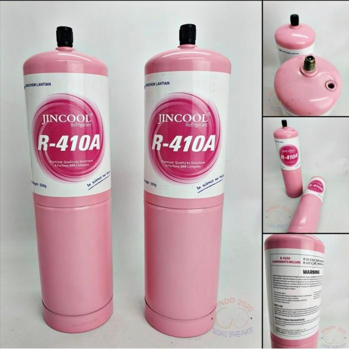 Product Laris Freon Ac R410A Jincool Refrigerant Freon Ac Tabung Kaleng Kecil 550Gr