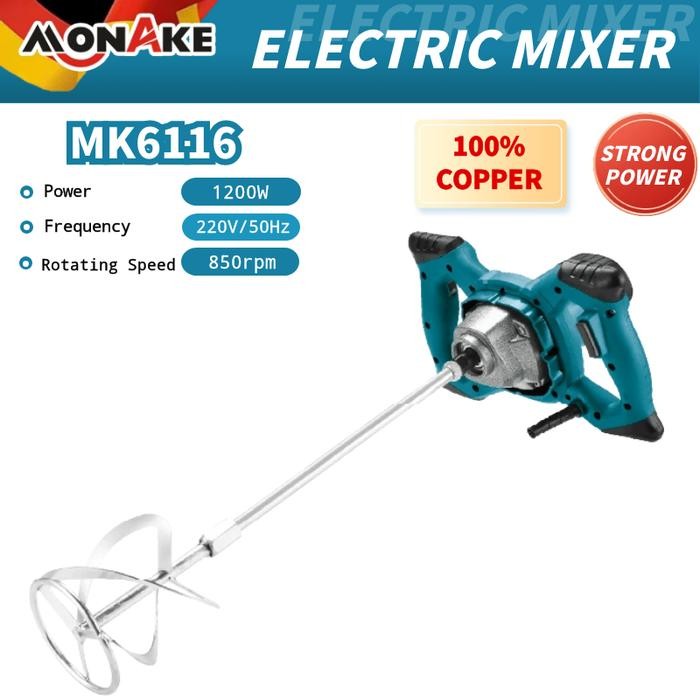 MONAKE Mesin Pengaduk Cat / Paint Mixer / Electric Mixer MK6116