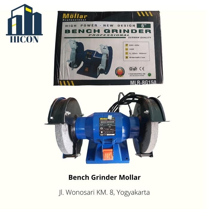 Bench Grinder / Gerinda Duduk 6" Mollar BG-150