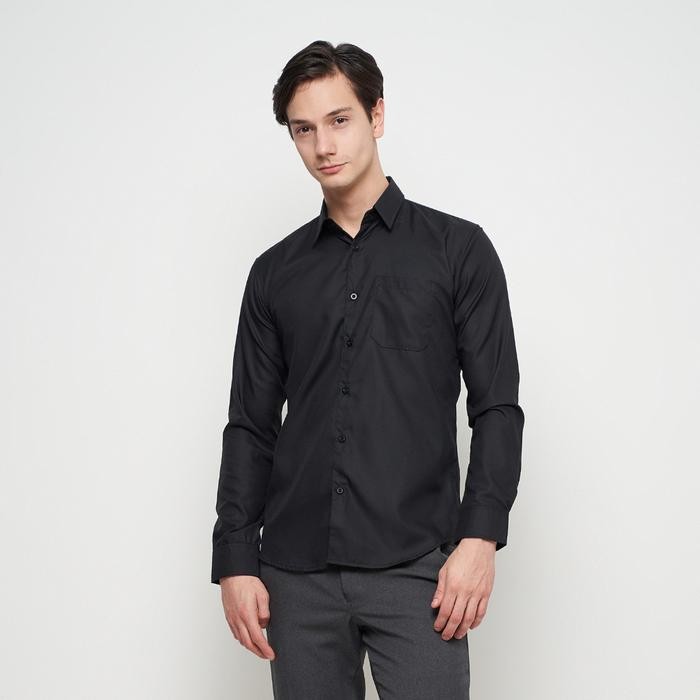 Gents- Parayu - Kemeja Putih Pria Basic Formal Untuk Jas Blazer Kantoran Lengan Panjang