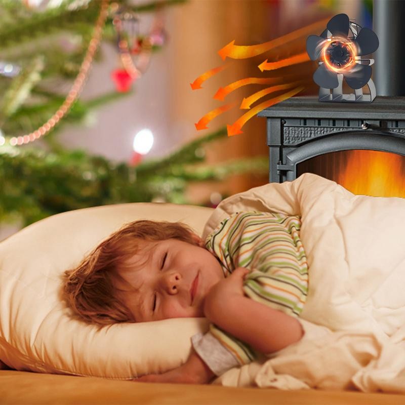 Wood Burning Stove Fan Heat Powered Fireplace Fan For Wood Burning Stove Non Electric Quiet Fireplac