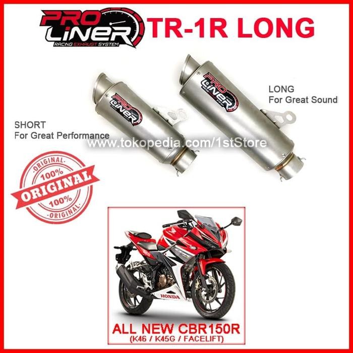 BARU..!! PROLINER TR1 LONG ALL NEW CBR150R FACELIFT K46 CBR K45G KNALPOT RACING