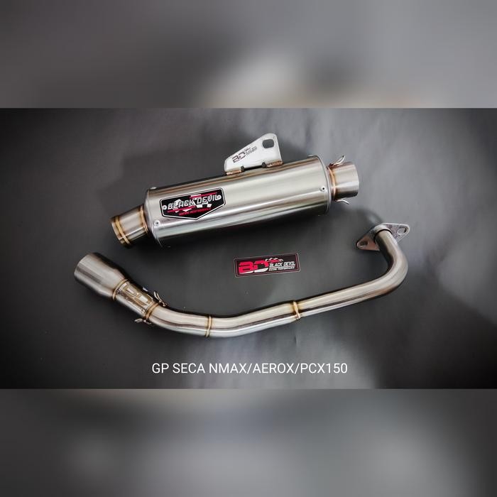 READY.. KNALPOT BLACK DEVIL R2 SECA AEROX NMAX FULLSYSTEM