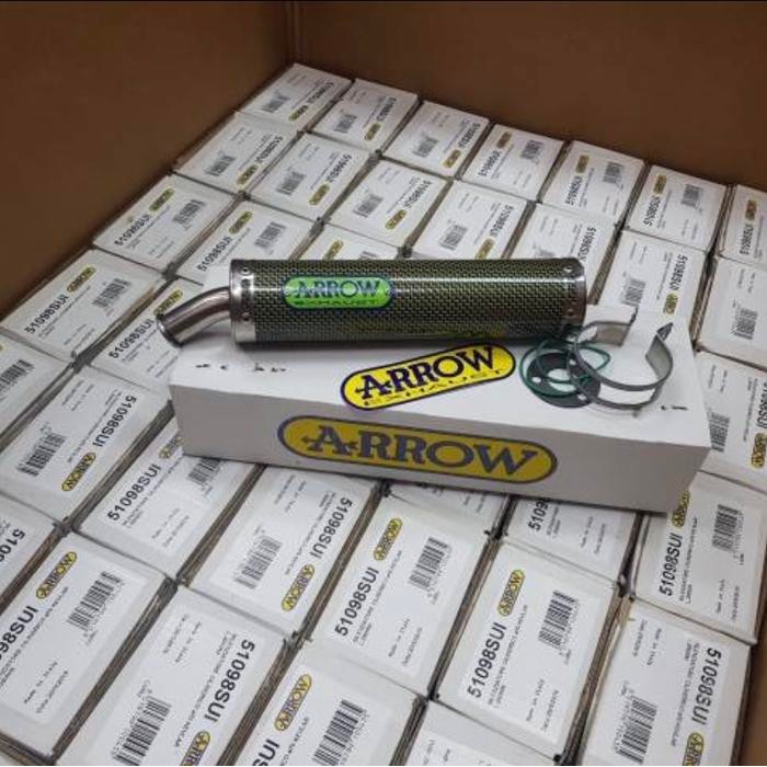 TERBARU.. KNALPOT SILENCER ARROW 2 TAK NINJA 150 R RR NSR SATRIA ORIGINAL