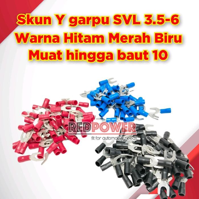 PREMIUM KSP skun Y garpu SVL 3.5-6 muat hingga baut 10 kepala aki mobil motor kabel 8 awg 10mm