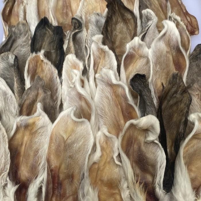 Dehydrated rabbit ear kuping kelinci kering snack anjing kucing