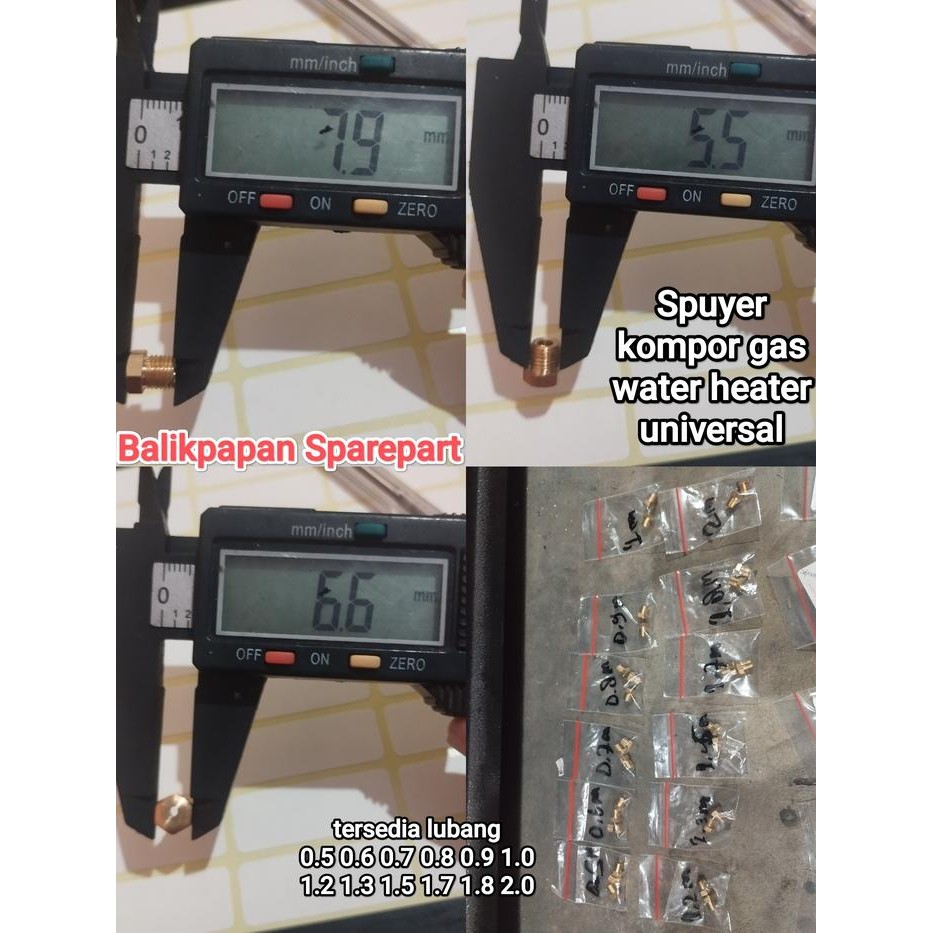 ------] Spuyer Nozzle kompor gas lpg water heater paloma semawar