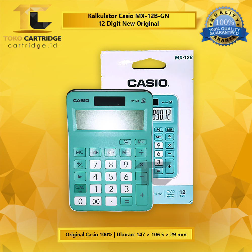 

CALCULATOR CASIO MX-12B 12 DIGITS DESKTOP OFFIICE KALKULATOR MEJA KANTOR GARANSI RESMI NEW ORIGINAL