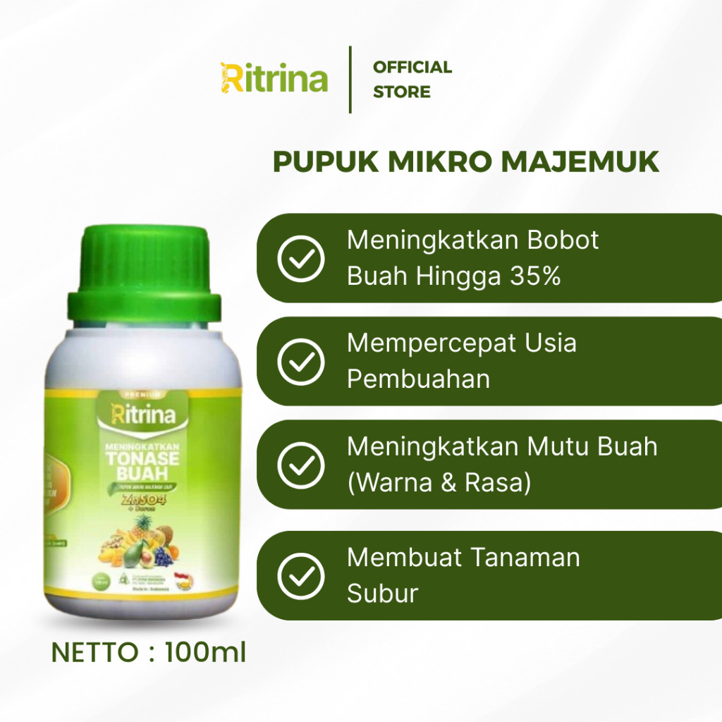 RITRINA 100ML - PUPUK CAIR TANAMAN BUAH TANAMAN ALPUKAT RAMBUTAN DURIAN CABAI MANGGA ANGGUR TOMAT